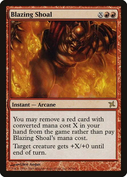 Banc brûlant, carte Magic BOK 96 — extension Traîtres de Kamigawa