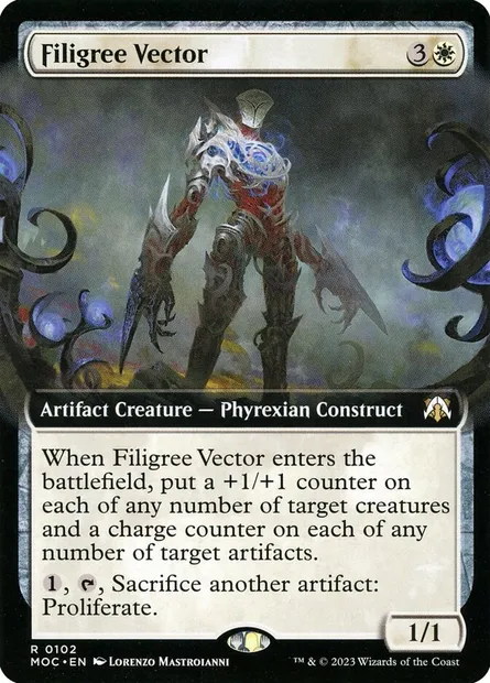 Filigree Vector, Magic card MOC 102 — March of the Machine Commander set