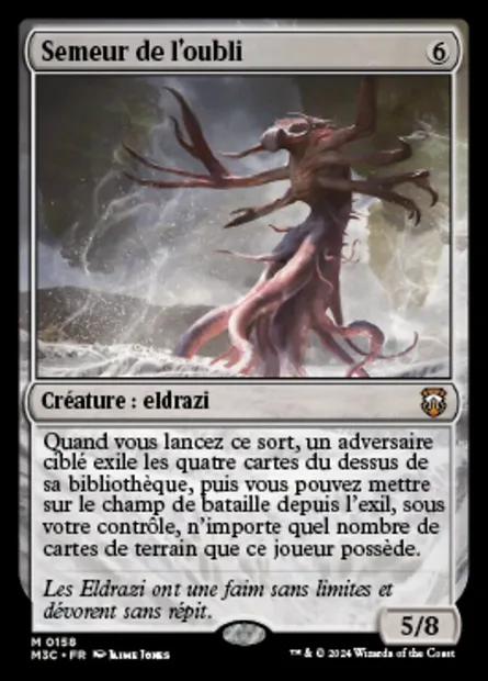 Semeur de l'oubli, carte Magic M3C 158 — extension Modern Horizons 3 Commander