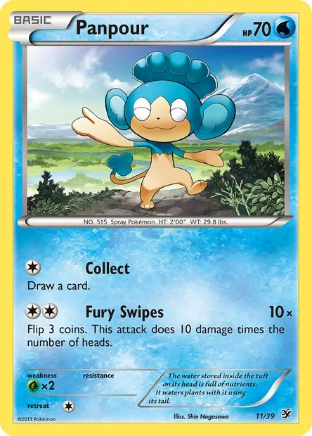 Panpour, Pokémon card KSS 11 — Kalos Starter Set set