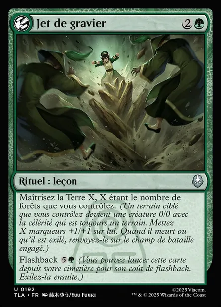 Jet de gravier, carte Magic TLA 192 — extension Avatar: The Last Airbender