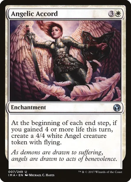 Angelic Accord, Magic card IMA 7 — Iconic Masters set