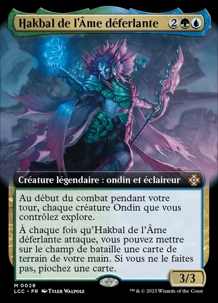 Hakbal de l'Âme déferlante, carte Magic LCC 29 — extension The Lost Caverns of Ixalan Commander