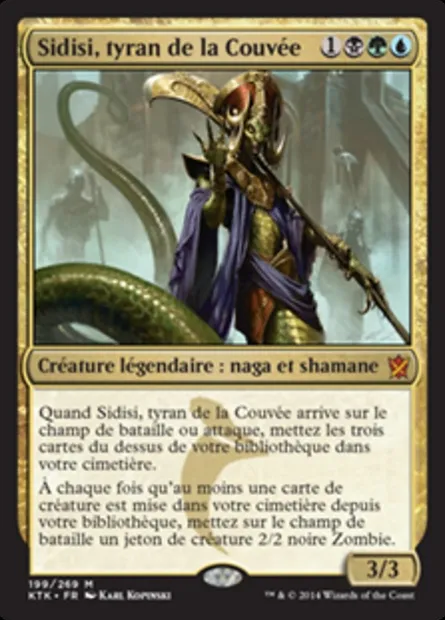 Sidisi, tyran de la Couvée, carte Magic KTK 199 — extension Les Khans de Tarkir