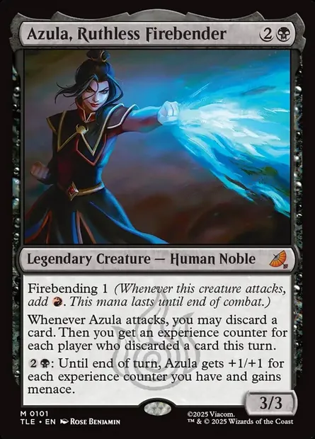 Azula, Ruthless Firebender, Magic card TLE 101 — Avatar: The Last Airbender Eternal set