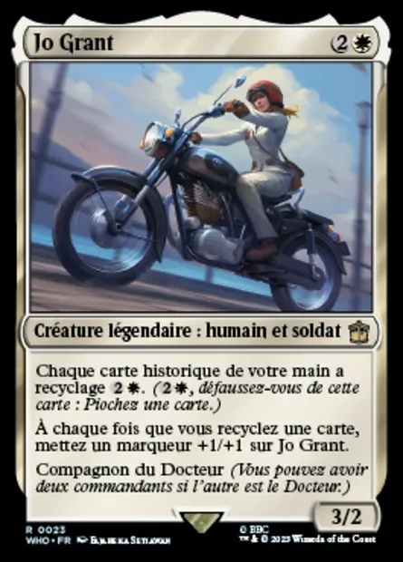 Jo Grant, carte Magic WHO 23 — extension Doctor Who