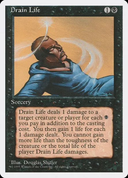Drain Life, Magic card 4ED 132 — Fourth Edition set