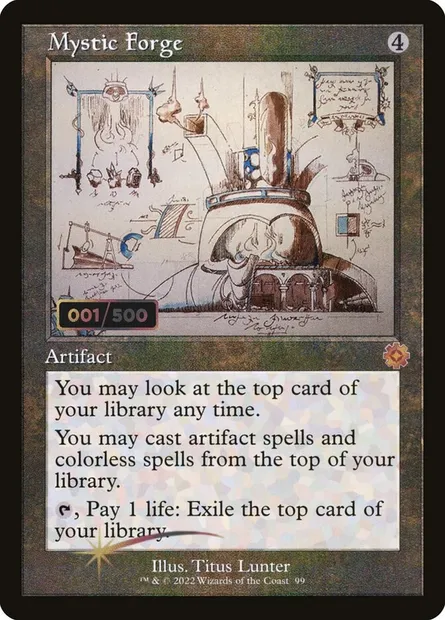 Forge mystique, carte Magic BRR 99z — extension The Brothers' War Retro Artifacts