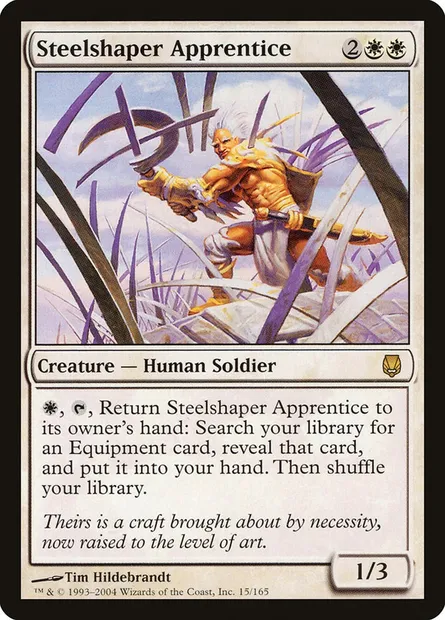 Steelshaper Apprentice, Magic card DST 15 — Darksteel set