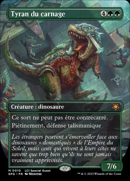 Tyran du carnage, carte Magic SPG 10 — extension Special Guests