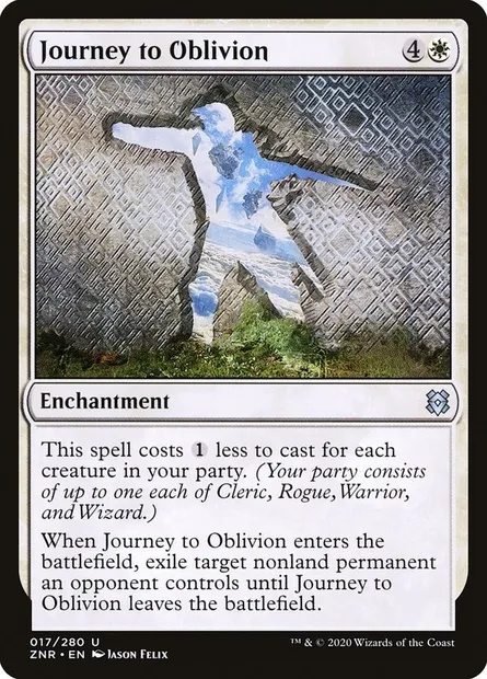 Journey to Oblivion, Magic card ZNR 17 — Zendikar Rising set
