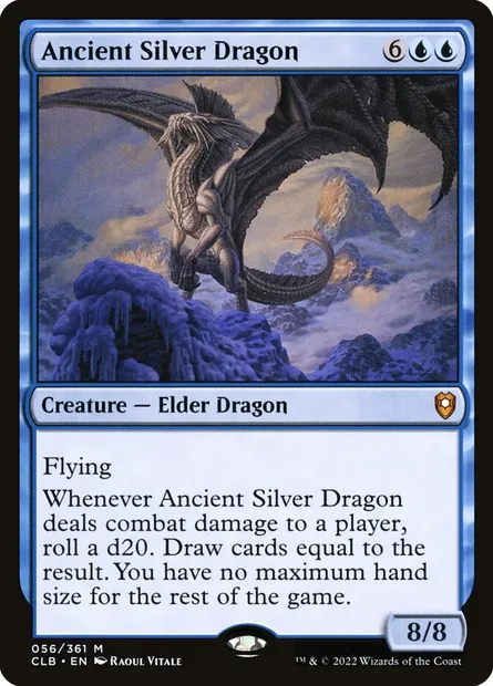 Ancient Silver Dragon, Magic card CLB 56 — Commander Legends: Battle for Baldur's Gate set