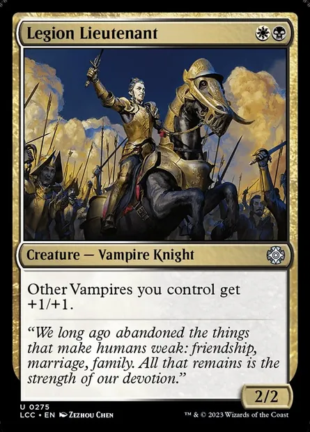 Legion Lieutenant, Magic card LCC 275 — The Lost Caverns of Ixalan Commander set