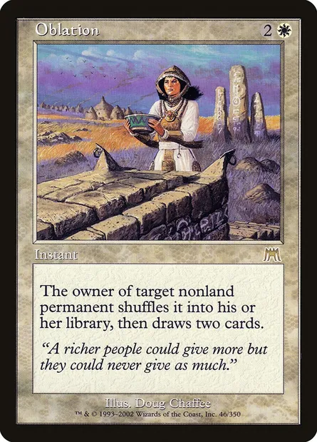 Oblation, Magic card ONS 46 — Onslaught set