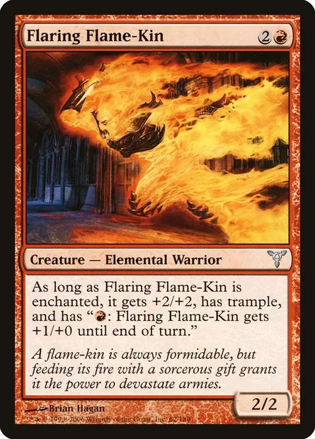 Flaring Flame-Kin, Magic card DIS 62 — Dissension set
