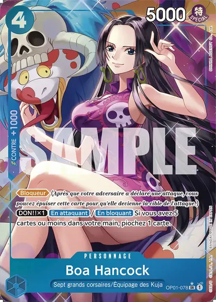 Boa Hancock, carte One Piece OP01-078 — extension ROMANCE DAWN