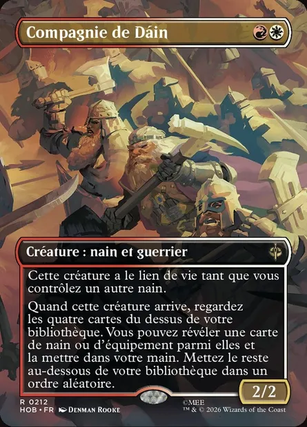 Compagnie de Dáin, carte Magic HOB 212 — extension The Hobbit