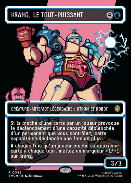 Krang, le tout-puissant, carte Magic TMC 86 — extension Teenage Mutant Ninja Turtles Eternal