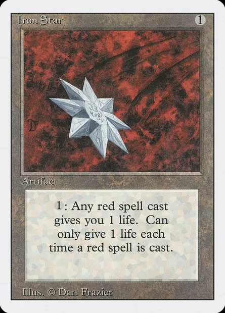 Iron Star, Magic card 3ED 252 — Revised Edition set