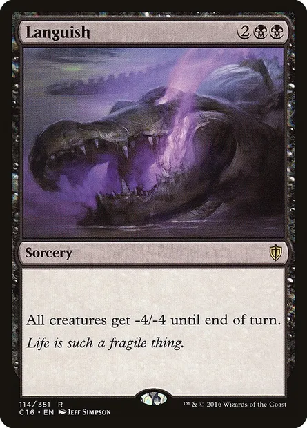 Languish, Magic card C16 114 — Commander 2016 set