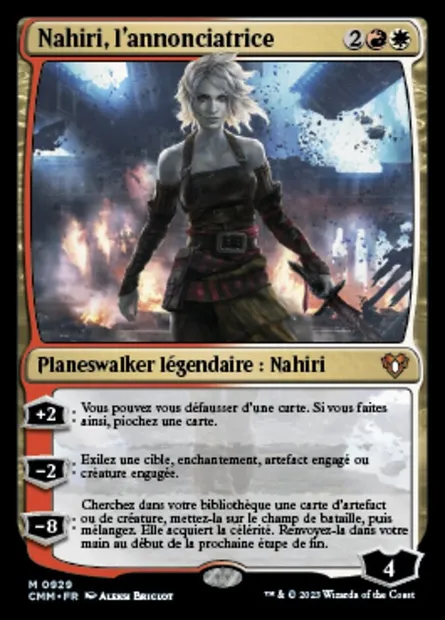 Nahiri, l'annonciatrice, carte Magic CMM 929 — extension Commander Masters