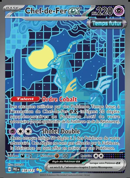 Chef-de-Fer-ex, carte Pokémon PRE 158 — extension Évolutions Prismatiques
