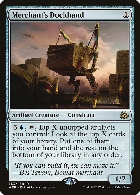 Merchant's Dockhand, Magic card AER 163 — Aether Revolt set