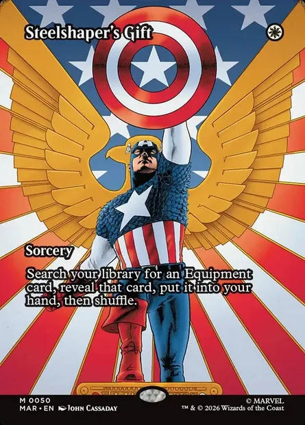 Don du forge-acier, carte Magic MAR 50 — extension Marvel Universe