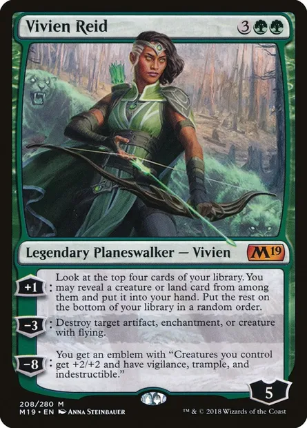 Vivien Reid, Magic card M19 208 — Core Set 2019 set