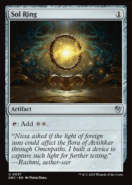 Sol Ring, Magic card DRC 57 — Aetherdrift Commander set
