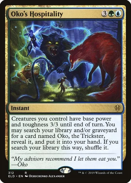Oko's Hospitality, Magic card ELD 312 — Throne of Eldraine set