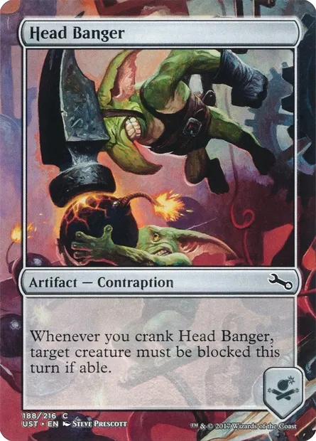 Head Banger, carte Magic UST 188 — extension Unstable
