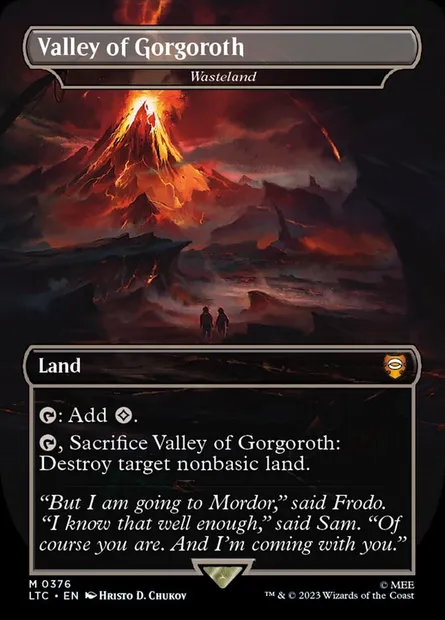 Terres dévastées, carte Magic LTC 376 — extension Tales of Middle-earth Commander