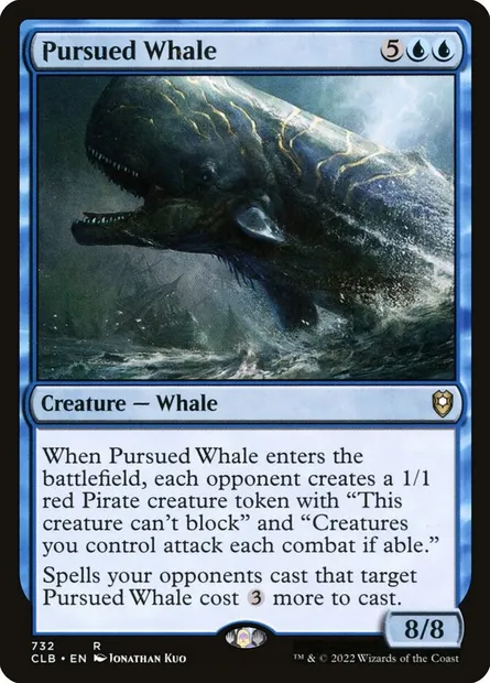 Pursued Whale, Magic card CLB 732 — Commander Legends: Battle for Baldur's Gate set