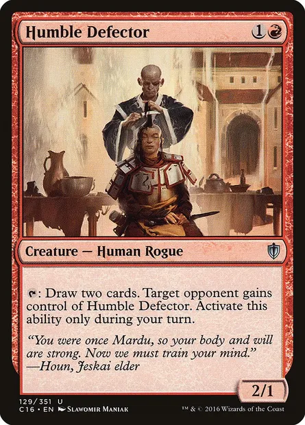 Humble Defector, Magic card C16 129 — Commander 2016 set