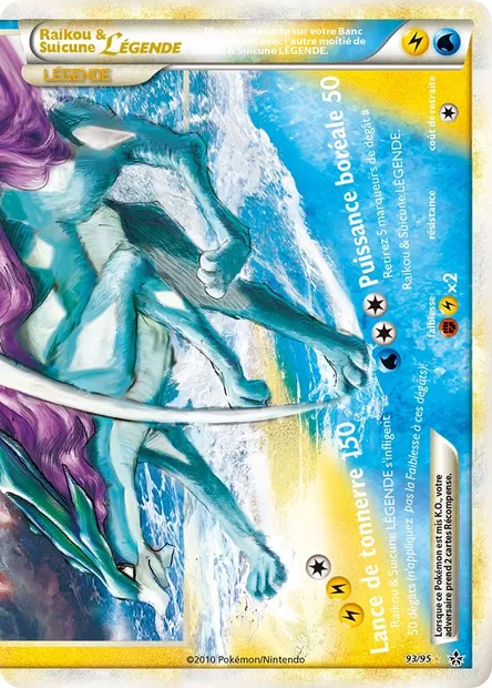 Raikou & Suicune LÉGENDE (bas), carte Pokémon UL 93 — extension Déchaînement