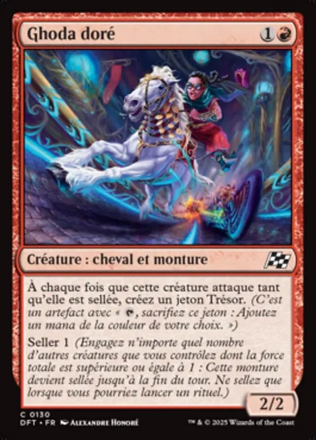 Ghoda doré, carte Magic DFT 130 — extension Aetherdrift
