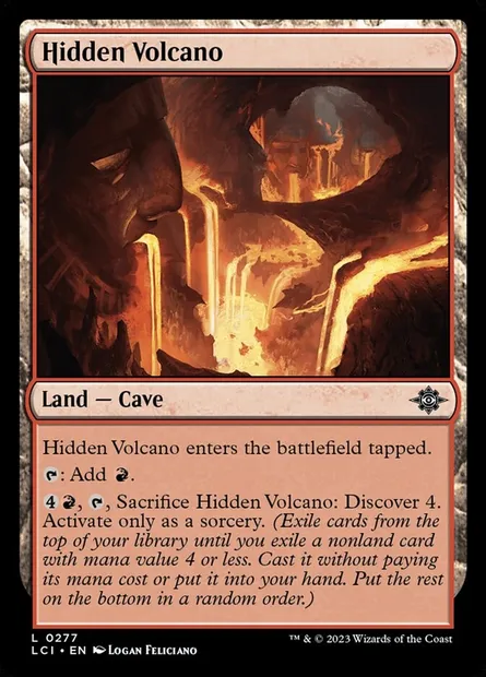 Hidden Volcano, Magic card LCI 277 — The Lost Caverns of Ixalan set