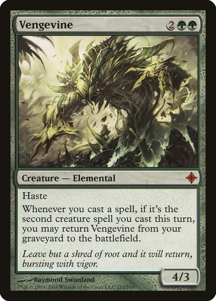 Vengevine, Magic card ROE 212 — Rise of the Eldrazi set