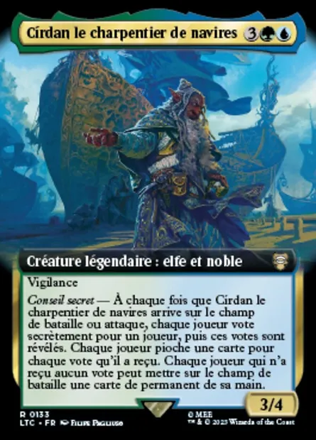 Círdan le charpentier de navires, carte Magic LTC 133 — extension Tales of Middle-earth Commander