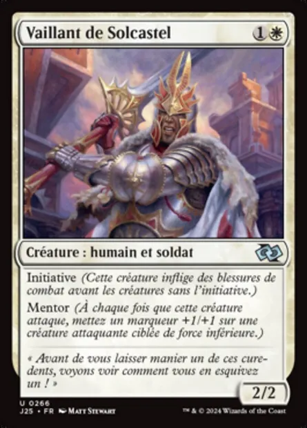 Vaillant de Solcastel, carte Magic J25 266 — extension Foundations Jumpstart