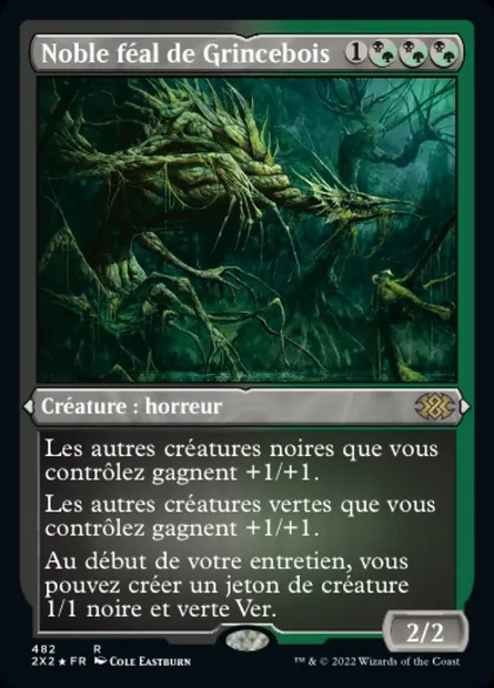 Noble féal de Grincebois, carte Magic 2X2 482 — extension Double Masters 2022