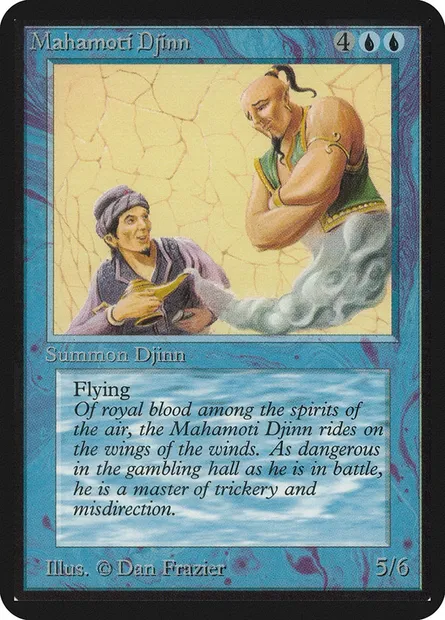 Mahamoti Djinn, Magic card LEA 64 — Limited Edition Alpha set