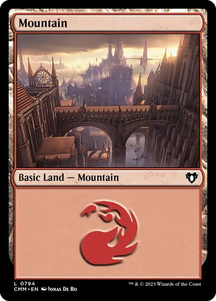 Mountain, Magic card CMM 794 — Commander Masters set
