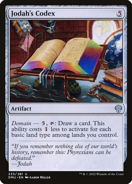 Jodah's Codex, Magic card DMU 233 — Dominaria United set