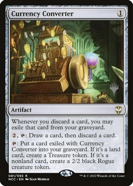 Currency Converter, Magic card PNCC 81p — New Capenna Commander Promos set