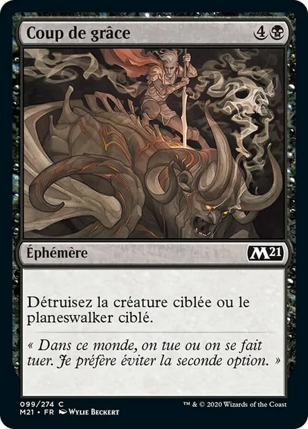 Coup de grâce, carte Magic M21 99 — extension Core Set 2021