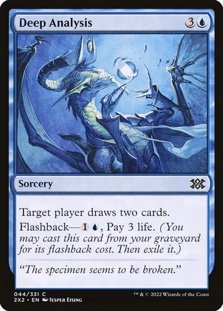 Deep Analysis, Magic card 2X2 44 — Double Masters 2022 set