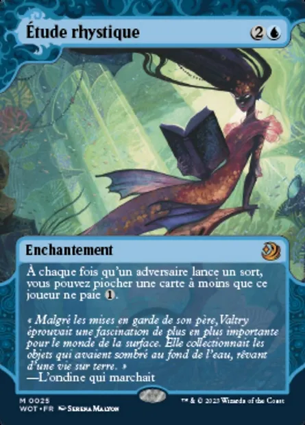 Étude rhystique, carte Magic WOT 25 — extension Wilds of Eldraine: Enchanting Tales