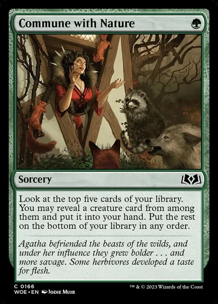 Commune with Nature, Magic card WOE 166 — Wilds of Eldraine set